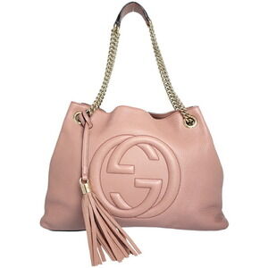 Gucci Soho Chain Tote pebbled leather Shoulder Bag